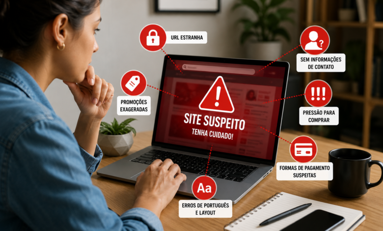 Site falso: 6 sinais para identificar golpes antes de clicar