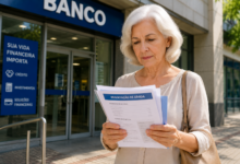 Como negociar uma dívida Pessoa analisando proposta de renegociação de dívida enquanto utiliza calculadora e organiza documentos financeiros sobre uma mesa.