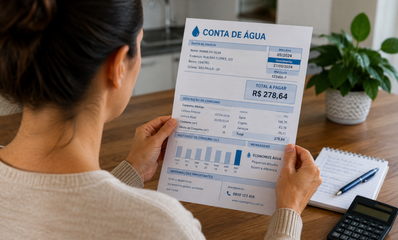 Conta de água alta? Veja 7 erros comuns que podem aumentar o consumo sem você perceber e descubra como evitar desperdícios.